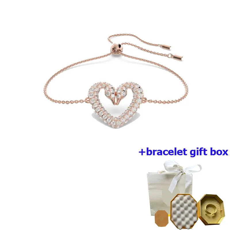 

High quality Una Bracelet Rose Gold Love Swan Women's Bracelet, enhancing temperament, beautiful and moving, free shipping