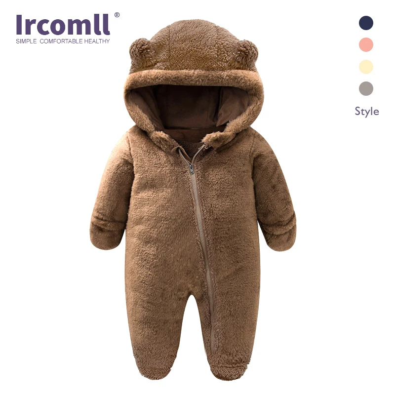 

Ircomll Newborn Baby Cothing Spring Autumn Infant Clothes for Girl Boy Soft Fleece Bebe Romper Jumpsuit Baby Romper