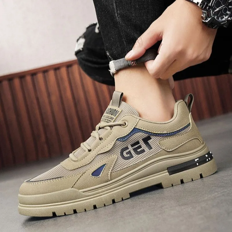 2024 новые мужские повседневные кроссовки высокого качества дышащие модные