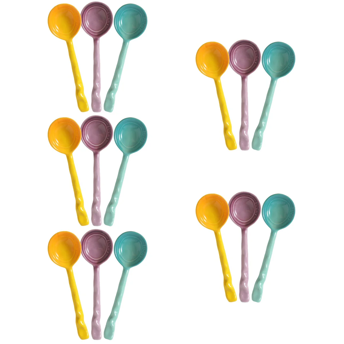 

15 Pcs Daily Use Ceramic Household Portable Coffee Supply Spoon Dessert Spoon Cake Spoon for Dessert Home