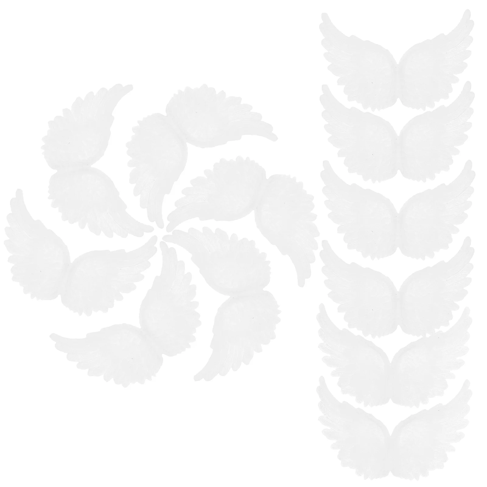 

12 Pcs Wing Crafts Glow The Dark Accessories DIY Clothes Patches Wings Backpack Decor