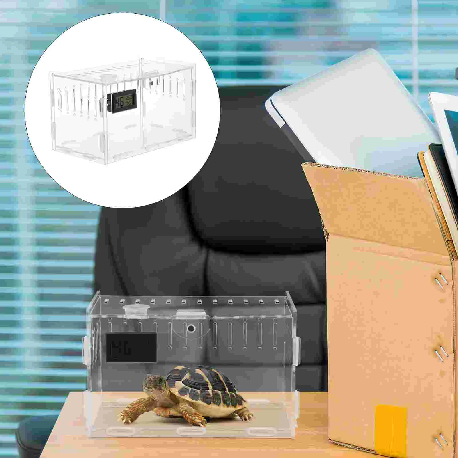 

Reptile Terrarium Cage Tank Acrylic Case Snake Box Tarantulaenclosure Turtle Bearded Dragon Small Crab Hermit Snail Terrariums