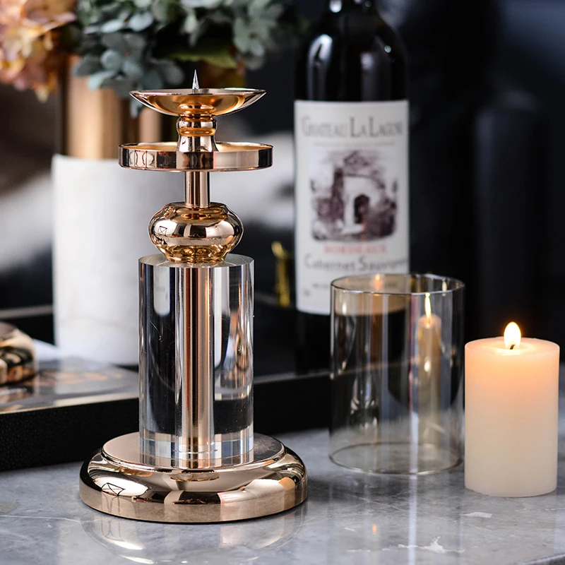 

European Table Lantern Christmas Candles Table Golden Candl Table Vazenhouder Candels Holder Verre Living Candelabraation