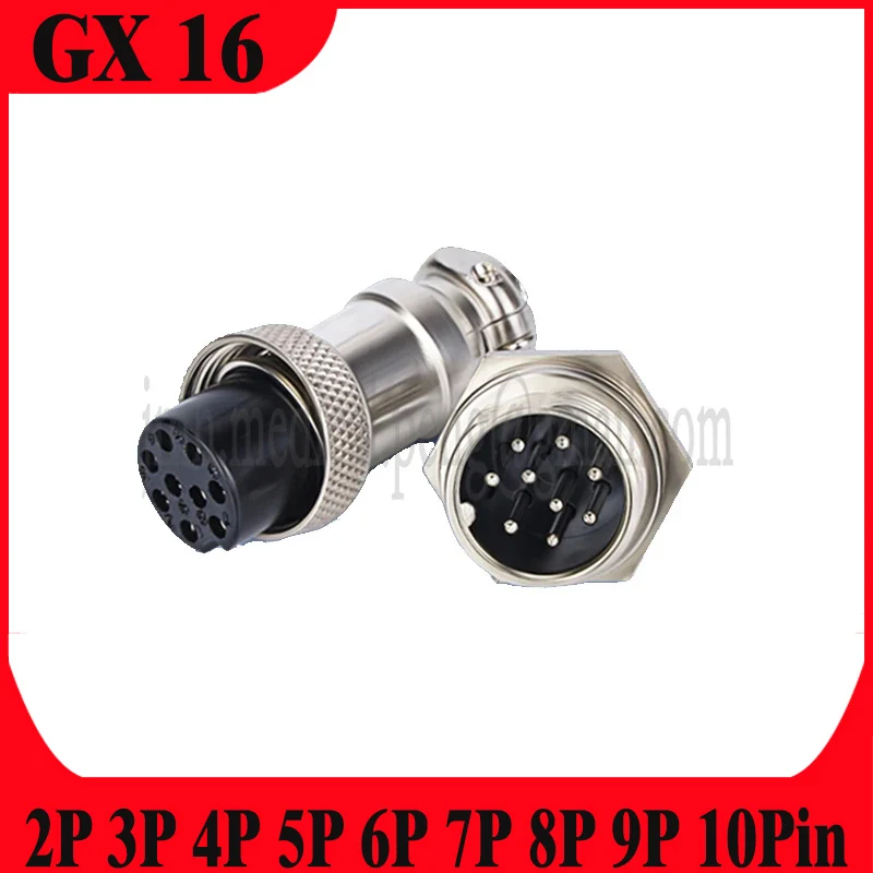 

GX16 2 3 4 5 6 7 8 9Pin Aviation Plug Socket Fixed Movable Sensor Threaded Bend Straight Connector Multiple Connection Methods