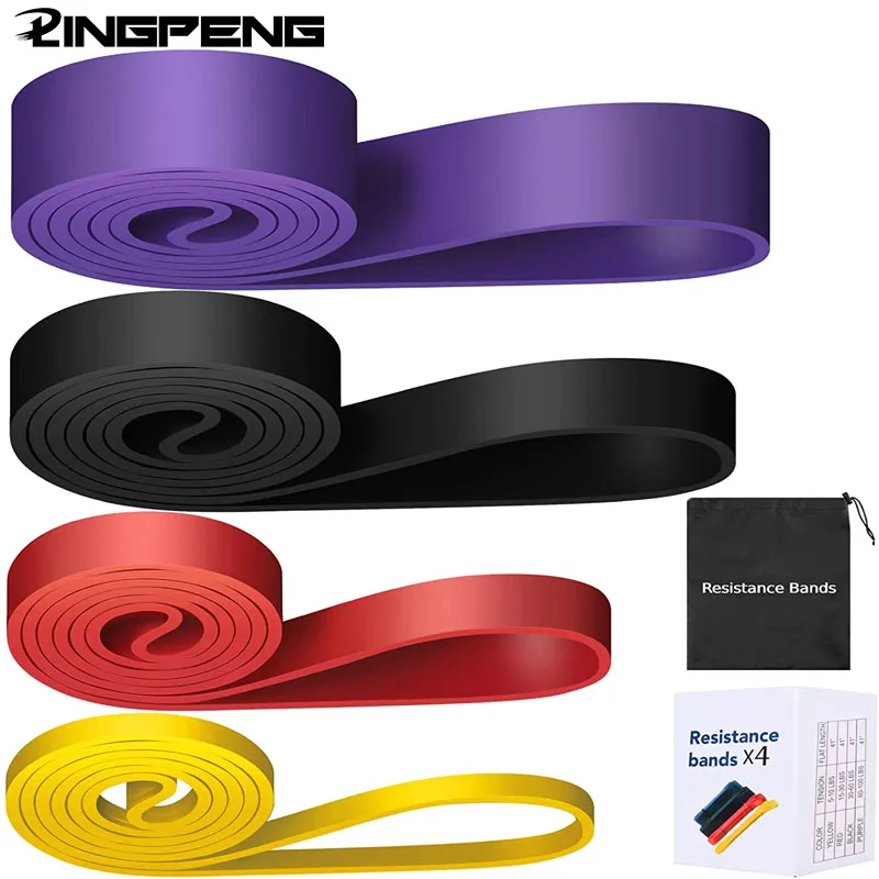 

Gym Equipment Resistance Bands Elastic Fitness Bands Sport Exercise At Home Bodybuilding Rubber Leagues Portable Body Building