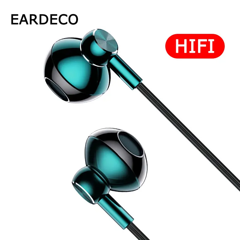 

EARDECO Wired Headphones with Microphone Genuine Earphones HiFi Bass Stereo Music Sport Noise Canceling for Phone Type C 3.5MM