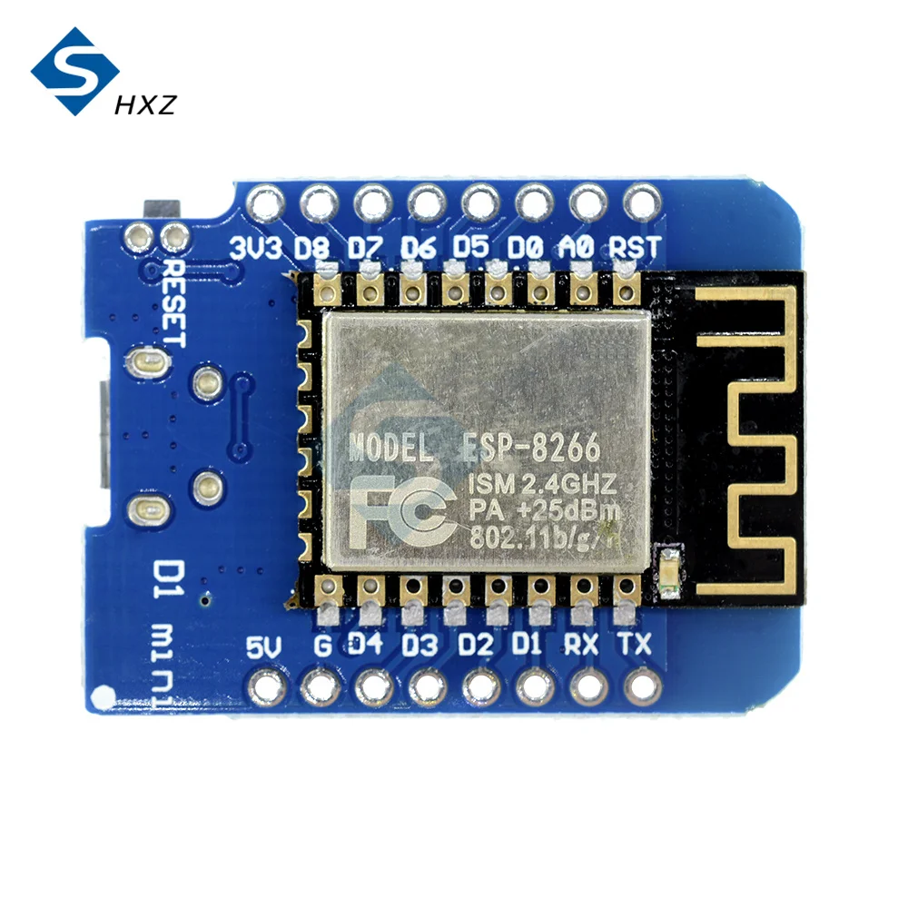 Плата разработки WeMos D1 MINI ESP8266 V2 Micro USB Wi-Fi CH340G CH340 Mini NodeMCU Lua IOT плата 3 В с контактами -