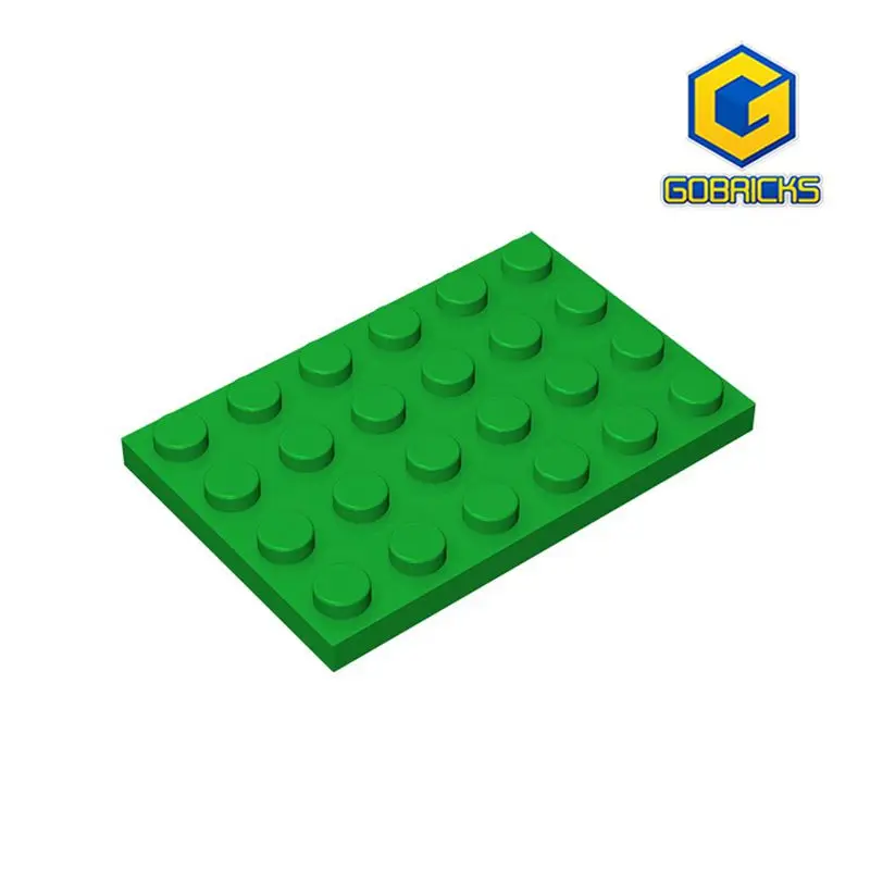 Детская сборная пластина gobrick 4x6 совместима с lego 3032 детских игрушек детали Moc