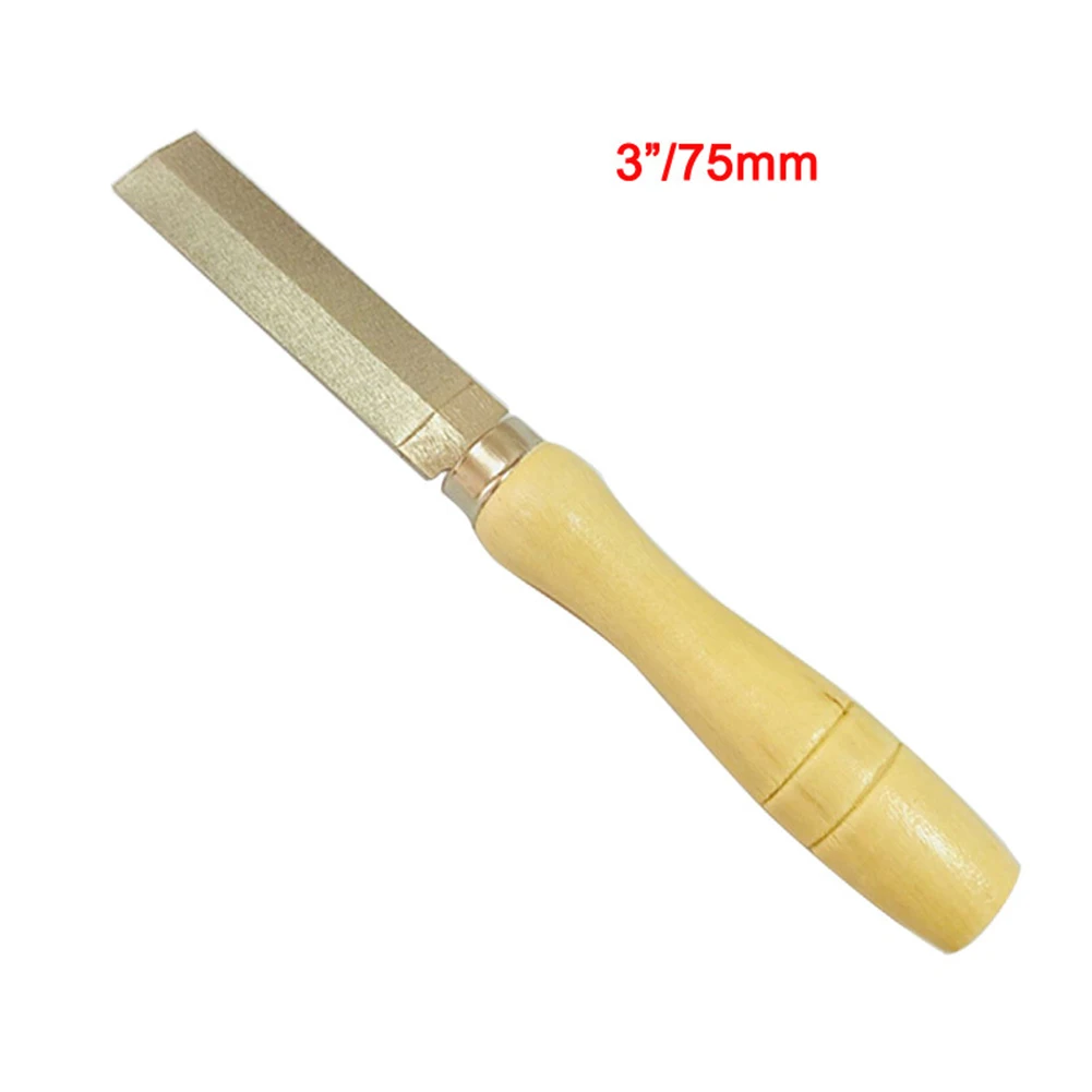 

3Inch Diamond Rhombic File High Hardness Wooden Handle Metal Diamond Wood Carving Files Woodworking Grinding Tool