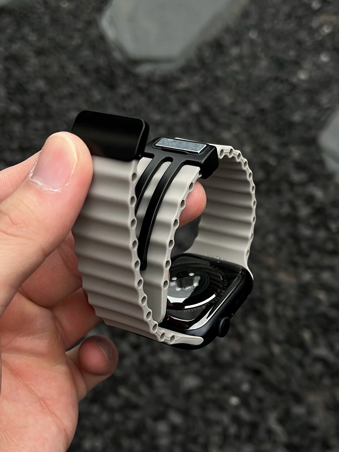 Силиконовый браслет Ocean для Apple Watch Ultra Band магнитный ремешок iWatch Series 9 8 7 6 SE 49 мм 45 44 40