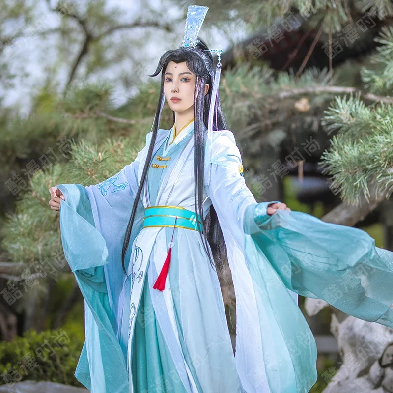 Фото Shi Qingxuan Косплей Костюм Feng Shi Niang Niang Hanfu Аниме Tian Guan Ci Fu Рождественские наряды на Хэллоуин для женщин Мужчин Взрослых №3