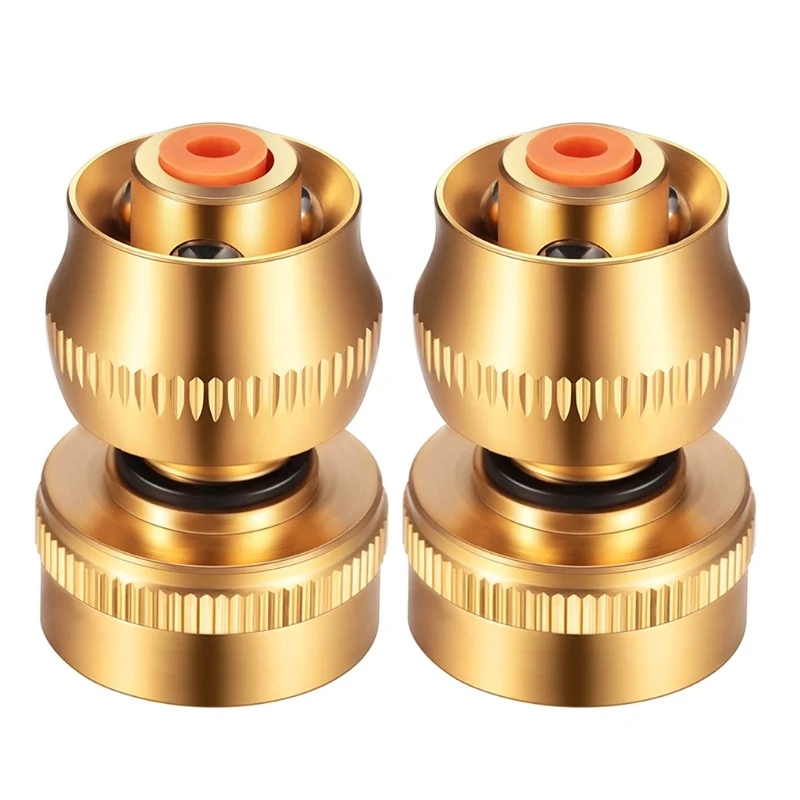 

2pcs Solid Brass 3/4 Inch Garden Hose Jet Nozzle Adjustable Watering Sprayer
