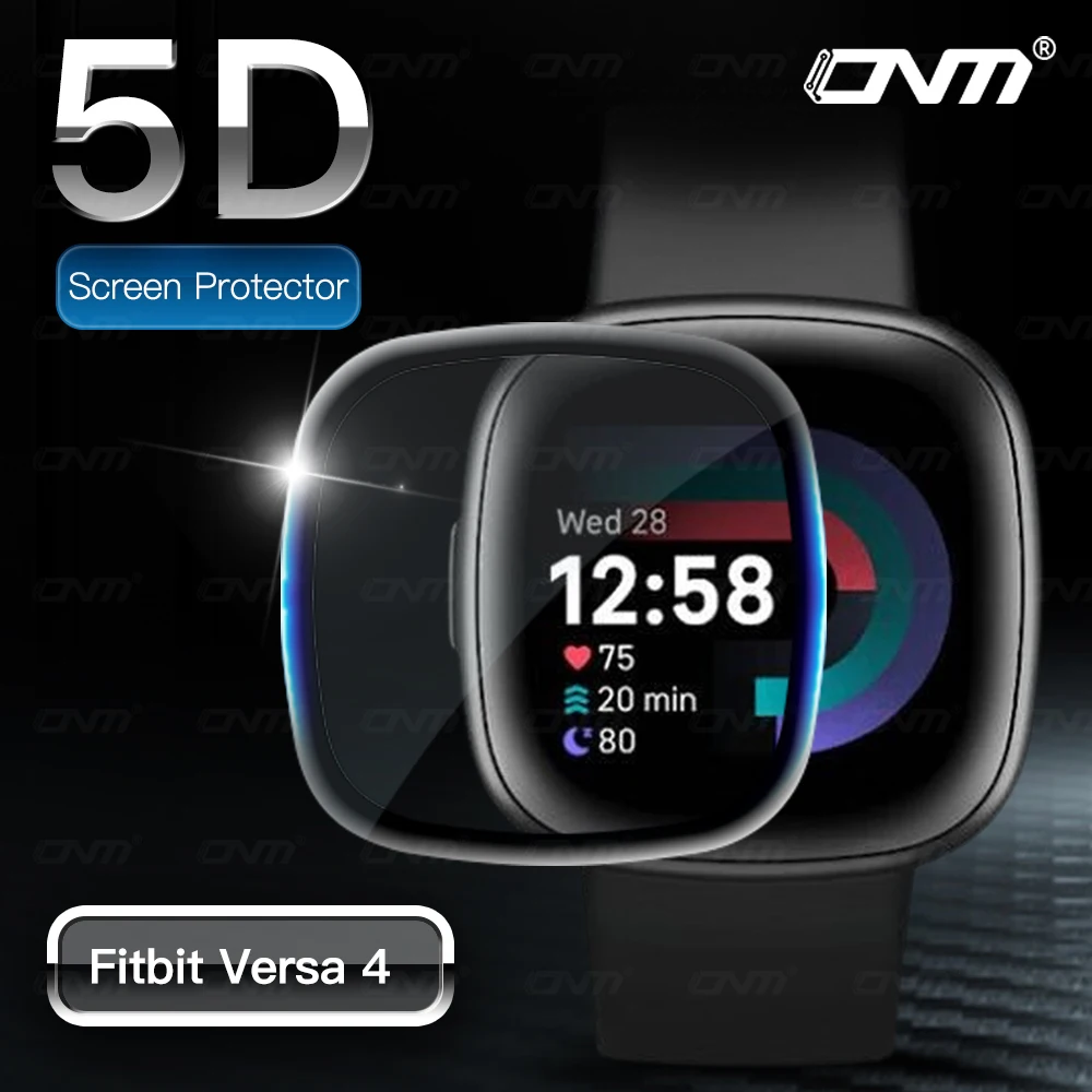 Screen Protector Film for Fitbit Versa 4 / Sense 2 Flexible 