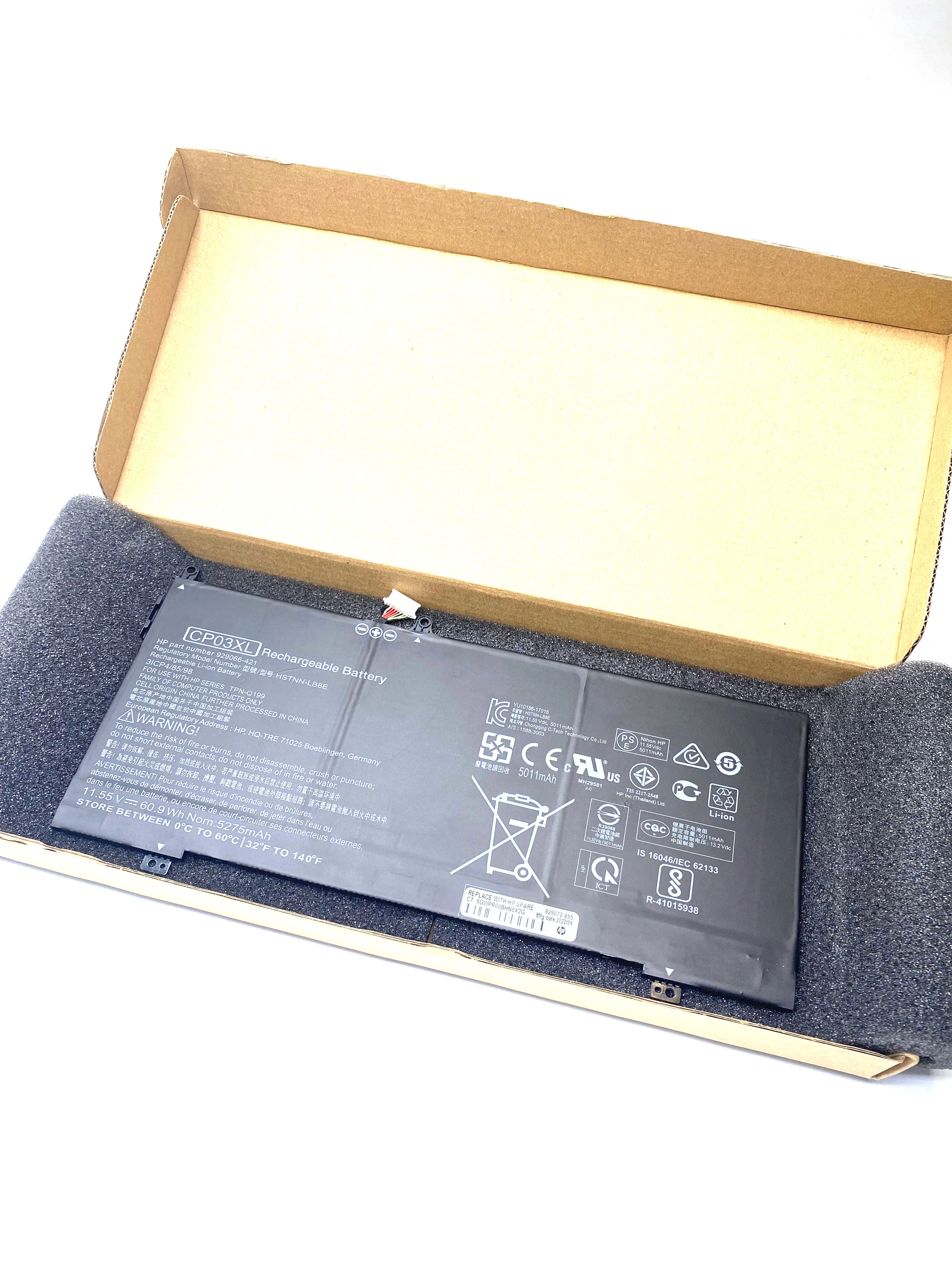 Оригинальный аккумулятор для ноутбука CP03XL HP Spectre x360 13-ae049ng ae040ng ae011ur ae052nr 929066 -421 929072