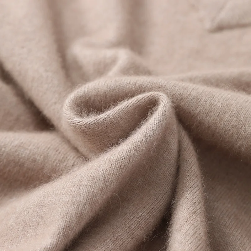 Осень-зима 2023 новый мужской жилет с v-образным вырезом 100% норковый кашемировый