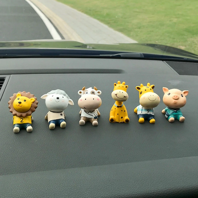 

Creative Car Ornaments Cartoon Animal Deer Monkey Car Ornaments Car Interior Decorations Cute Car Supplies