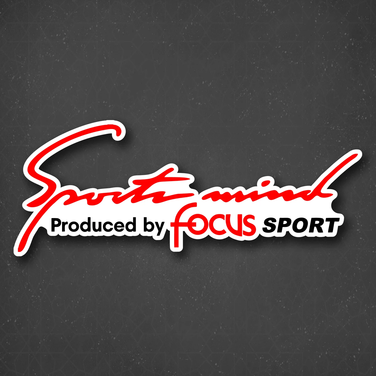 Стикер на автомобиль "Спортивный ум - спортивный трюк" 24х9 см наклейки на автомобили мотоциклы юмор аксессуары машины.