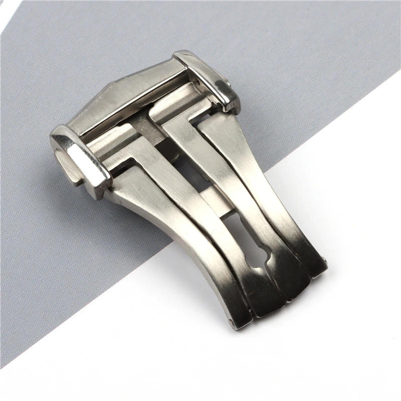 

18mm Quality Stainless Steel Watch Clasp Silver Deployment Buckle for Omega Seamaster 300 Speedmaster AT150 Watch Accessories