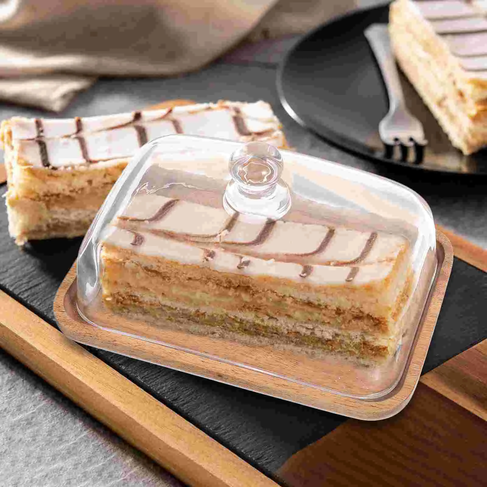 

Cake Display Stand Cover Plate Dome Serving Platter Lid Dessert Plates Holder Glass Dinner
