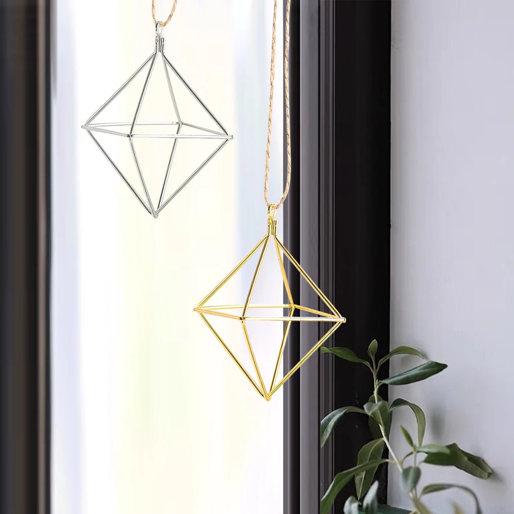 

Подвесное украшение "Геометрическая клетка", металл