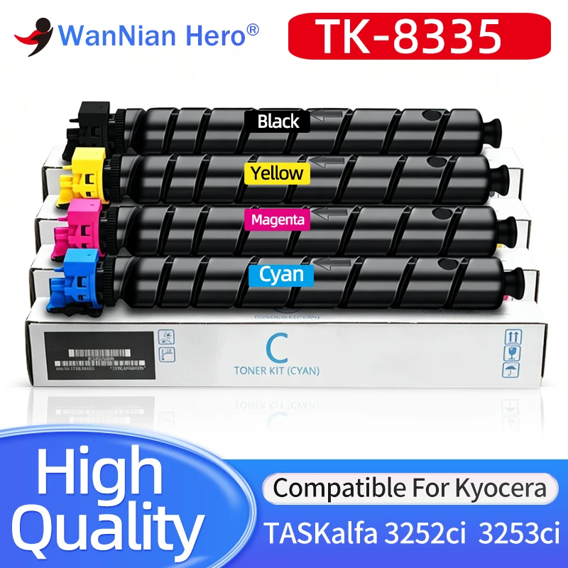 Фото Тонер-картридж TK8335 TK8336 TK8337 TK8338 TK8339 TK-8335, совместимый с Kyocera TASKalfa 3252ci 3253ci, для копировальных аппаратов. №1