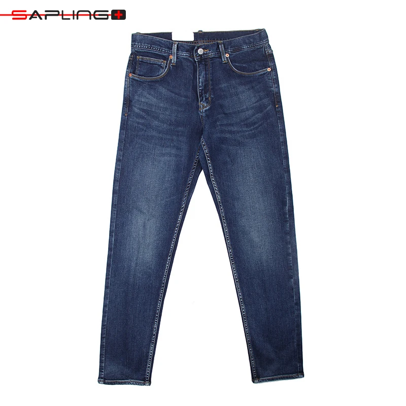 

Summer Thin Jeans Men's Washed High-elastic Jean Trousers For Male Loose Straight Casual Business Jeans Fashion Men Denim Pants