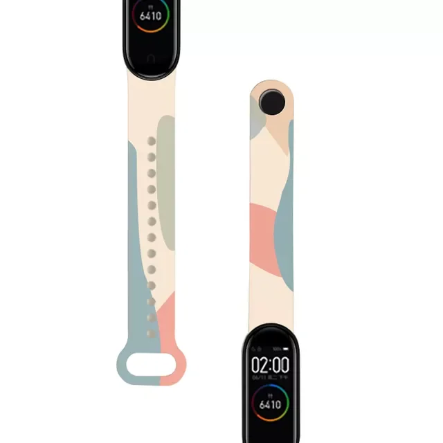 

Pattern Strap for Xiaomi Mi Band 3 4 5 6 Bracelet Flowers Silicone Watch Band Strap for Xiaomi Miband 5 6 Watchband