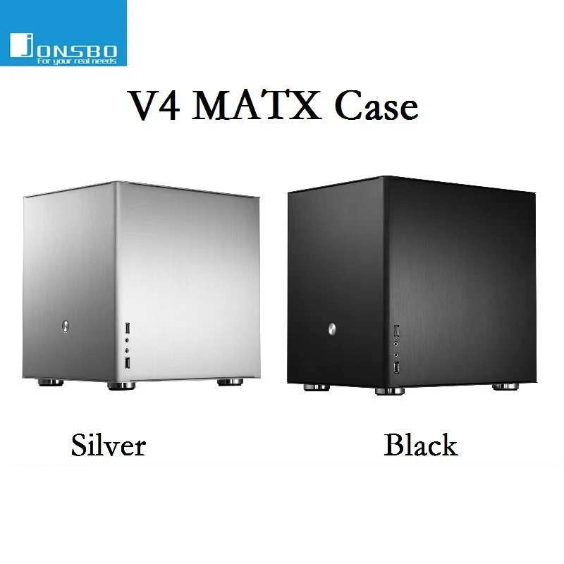 

JONSBO V4 Chassis Aluminum Support ATX Power MicroATX ITX Motherboard 260MM Graphics Card Home Office PC Game Case