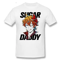 zhongli sugar daddy genshin impact t shirts mens cotton casual t shirt o neck game anime tees short sleeve tops