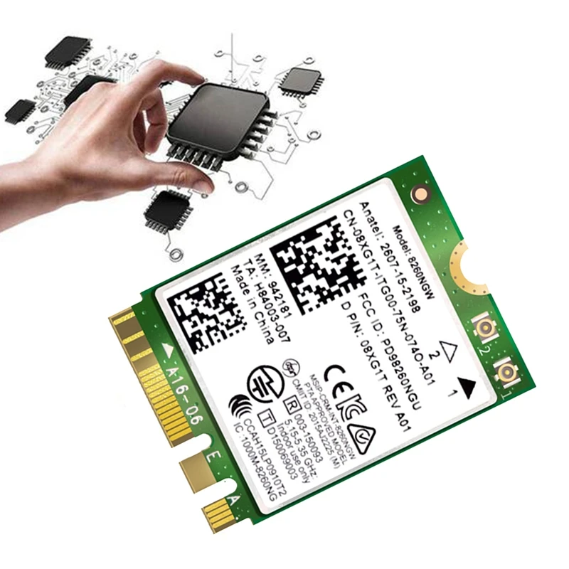 8260 8260NGW Wi-Fi карта + 2X8DB антенна 2 4G/5Ghz 867M Bluetooth 4 NGFF M.2 модуль беспроводной карты для AC