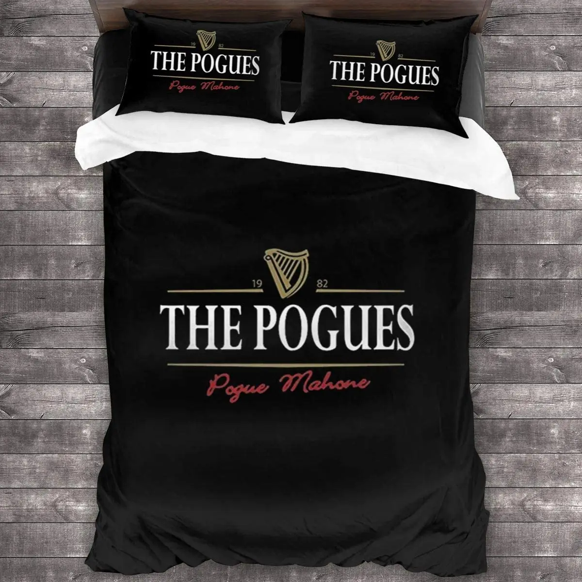 

The-Pogues-Стандартный Комплект постельного белья из 3 предметов, пододеяльник с принтом, мягкий (без одеяла), двойной для подростков, детей, взро...
