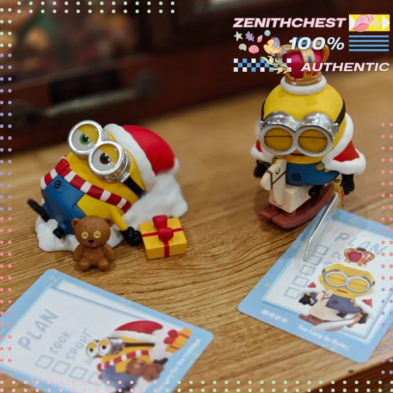 Фото Коллекционная дизайнерская фигурка POPMART Minions Lazy Every Day Series в закрытой упаковке, эксклюзивный сувенир, индивидуальный подарок №1