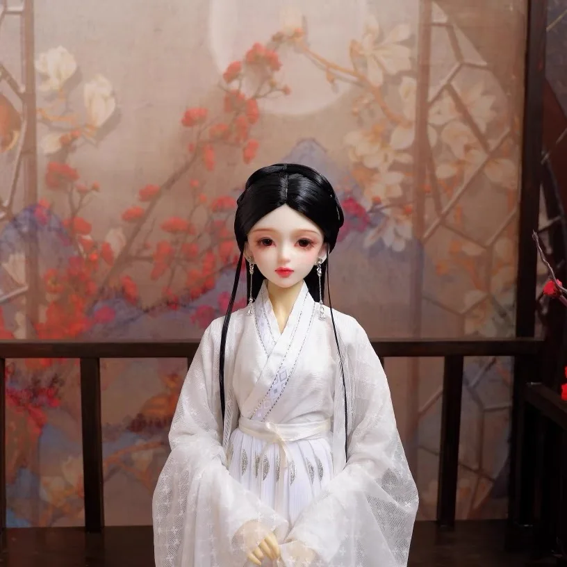 Эластичный парик для кукол BJD винтажные длинные волосы китайский стиль