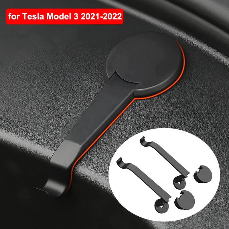 

Front Trunk Hook for Tesla Model 3 2021 22 Grocery Bag Holder ABS Frunk Bolt Cover Holding Clip Spare Storage Buckle Accessories