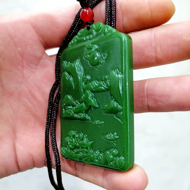 Подвеска из натурального черного обсидиана ювелирное изделие бутика ручной