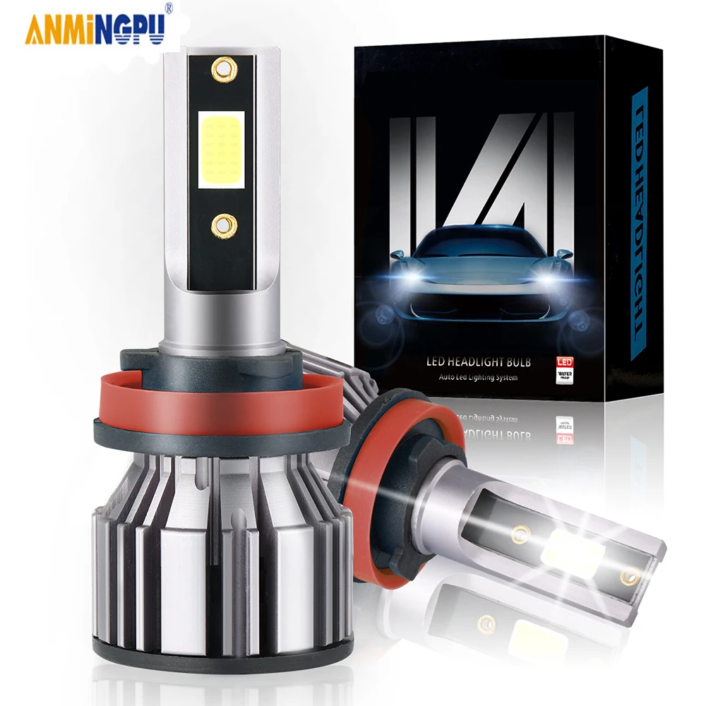 

ANMINGPU H7 H4 светодиодный светильник пы H1 H11 H13 H9 HB4 9006 HB3 9005 9012 противотумансветильник фары s автомобисветильник светодиодные фары 20 Вт 6000K Автомо...