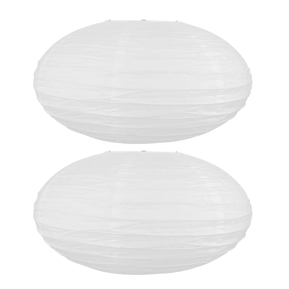 

2 Pcs Wedding Decorations Ceremony Lantern Delicate Balls Kids Birthday Pompoms DIY Party Supplies White Iron Hanging Child