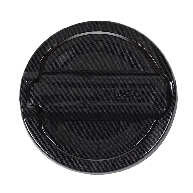 

Крышка газовой крышки отделка крышка топливного бака ABS декоративный Комплект для 2018-2021 Jeep Wrangler JL аксессуары (углеродное волокно)