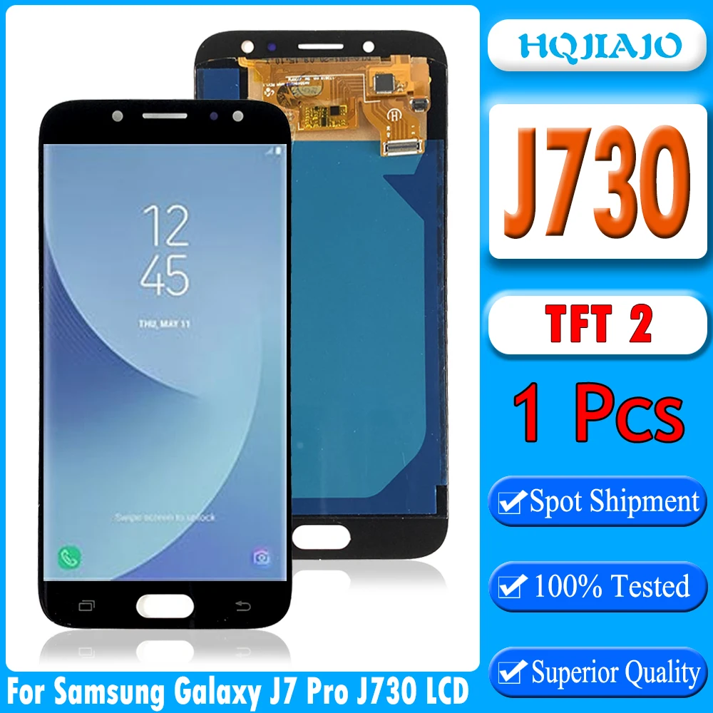 ЖК-дисплей 5 дюйма TFT2 для Samsung Galaxy J7 Pro 2017 J730 J730F J730FM