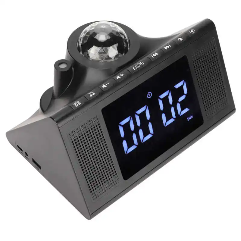 

Speaker Alarm Clock Star Sky Alarm Clock HD Large Screen for Home Decor for Bedroom for Birthday Present