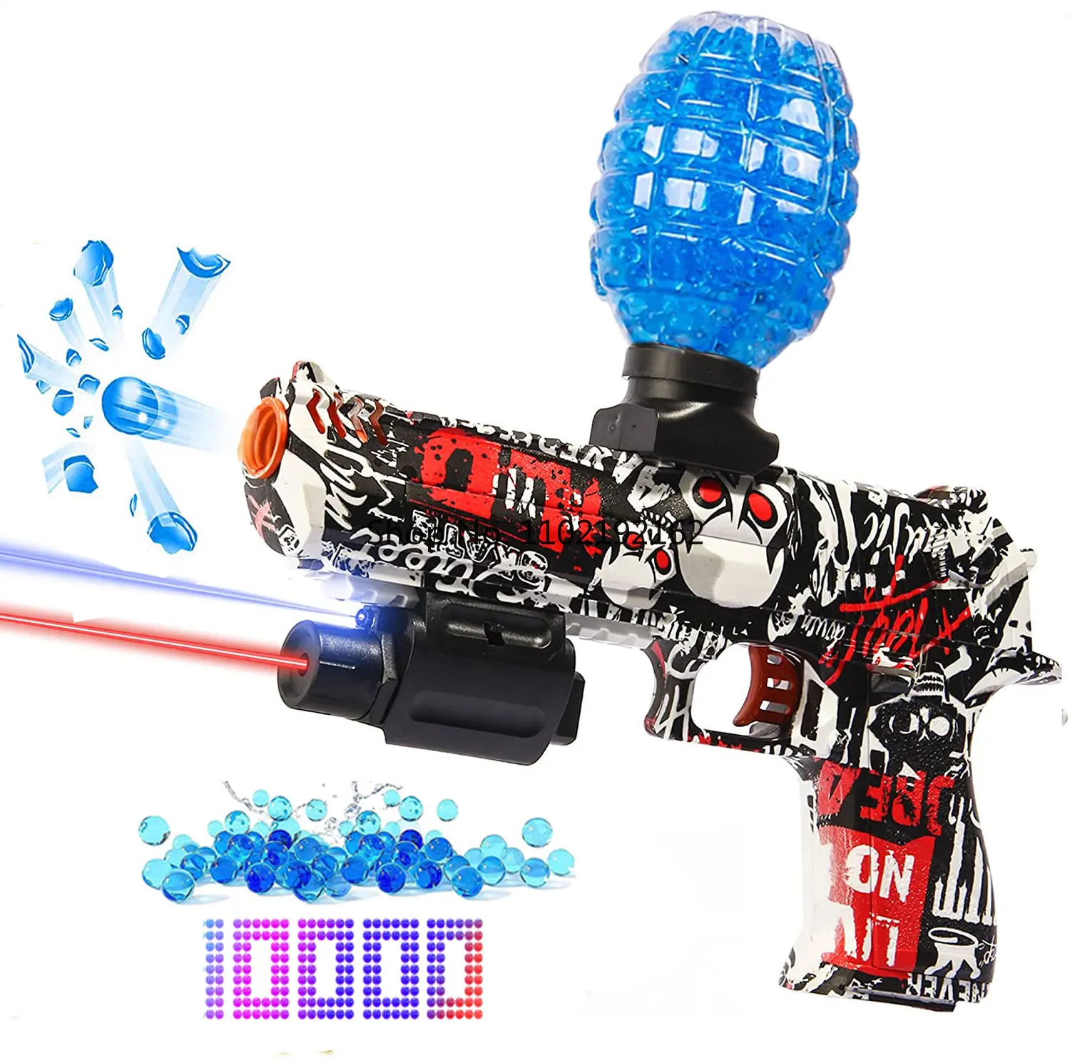 

Electric Water Beads Gel Blaster Desert Eagle Splatter Paint Ball Gun Automatic Pistol Weapon CS Fighting Outdoor Fun Shoot Toy