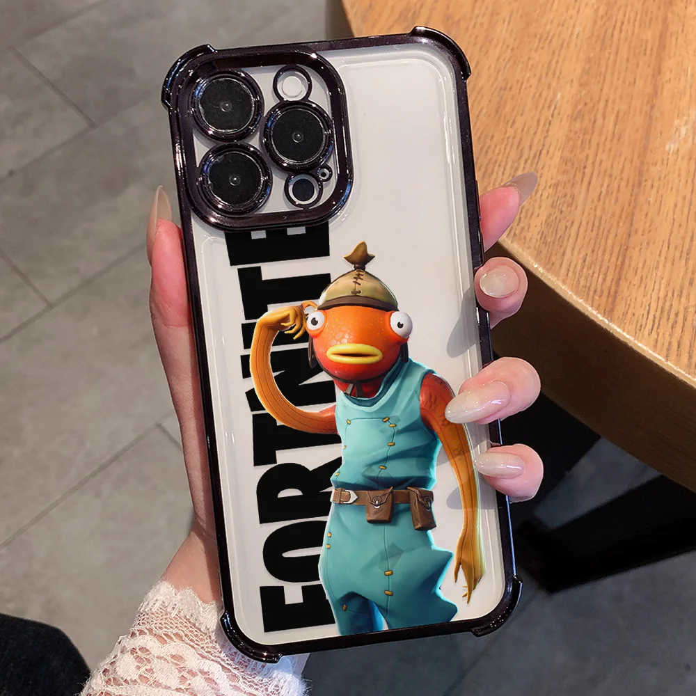 Фото Горячая новинка: Чехол для телефона Game Hot F-Fortnites Plating для Samsung A37 A57 A07 A36 A16 A35 A55 A25 A26 A05s A15 A54 A34 A24 A14 A05 A04 4G 5G №4