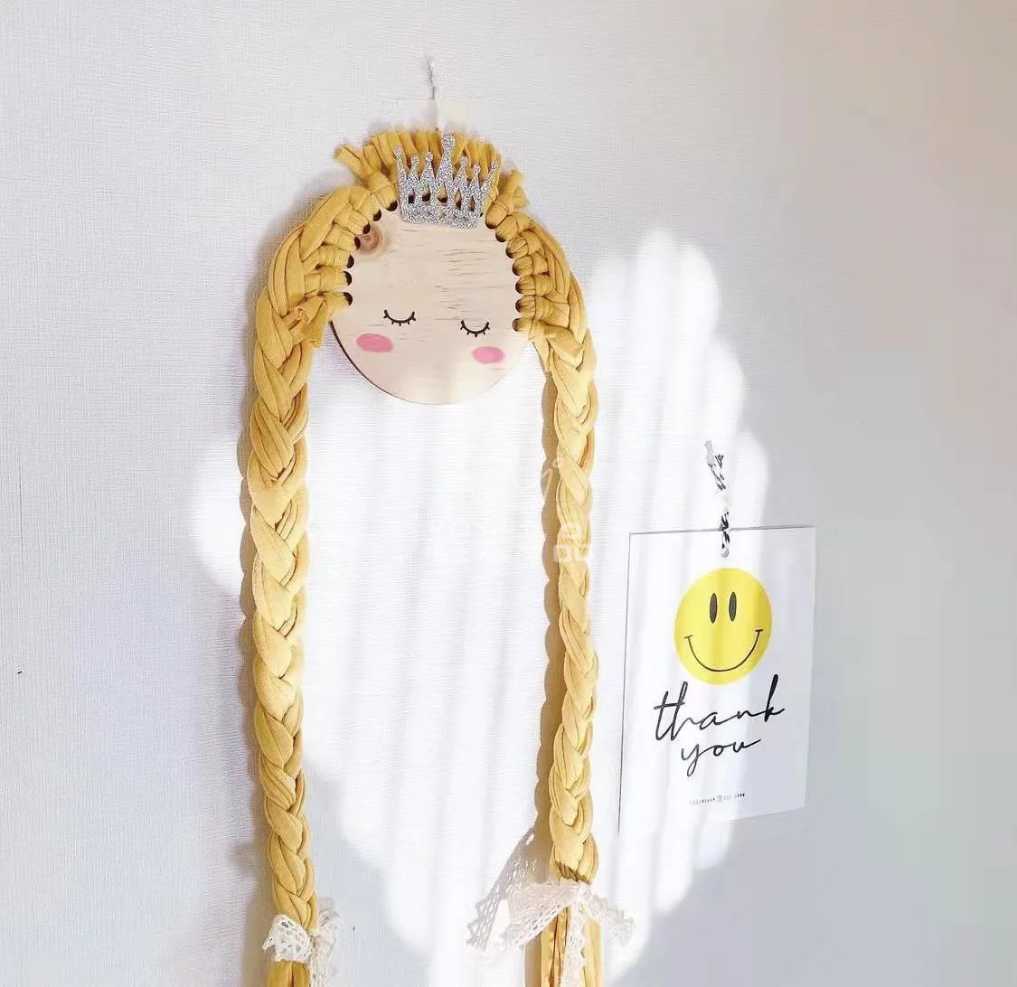 Braid Doll Children's Hairpin Hair Accessories Storage Belt Wall Hanging Headdress Finishing Bobby Pins Organizer Wall Decor