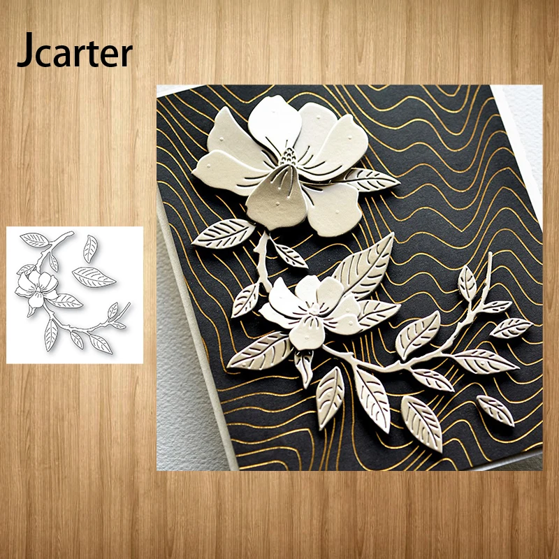 

Branch Flowers Metal Cutting Dies Craft Handmade Tool Knife Mould Blade Punch Border Stencils for Scrapbooking Model Decoration