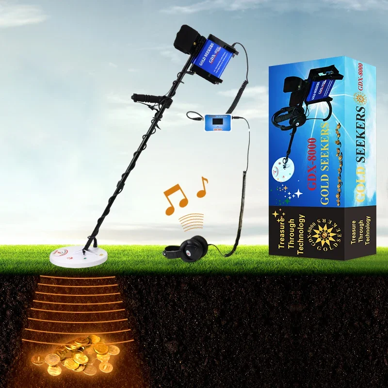 Недорогой и портативный металлоискатель GDX8000 shaollow