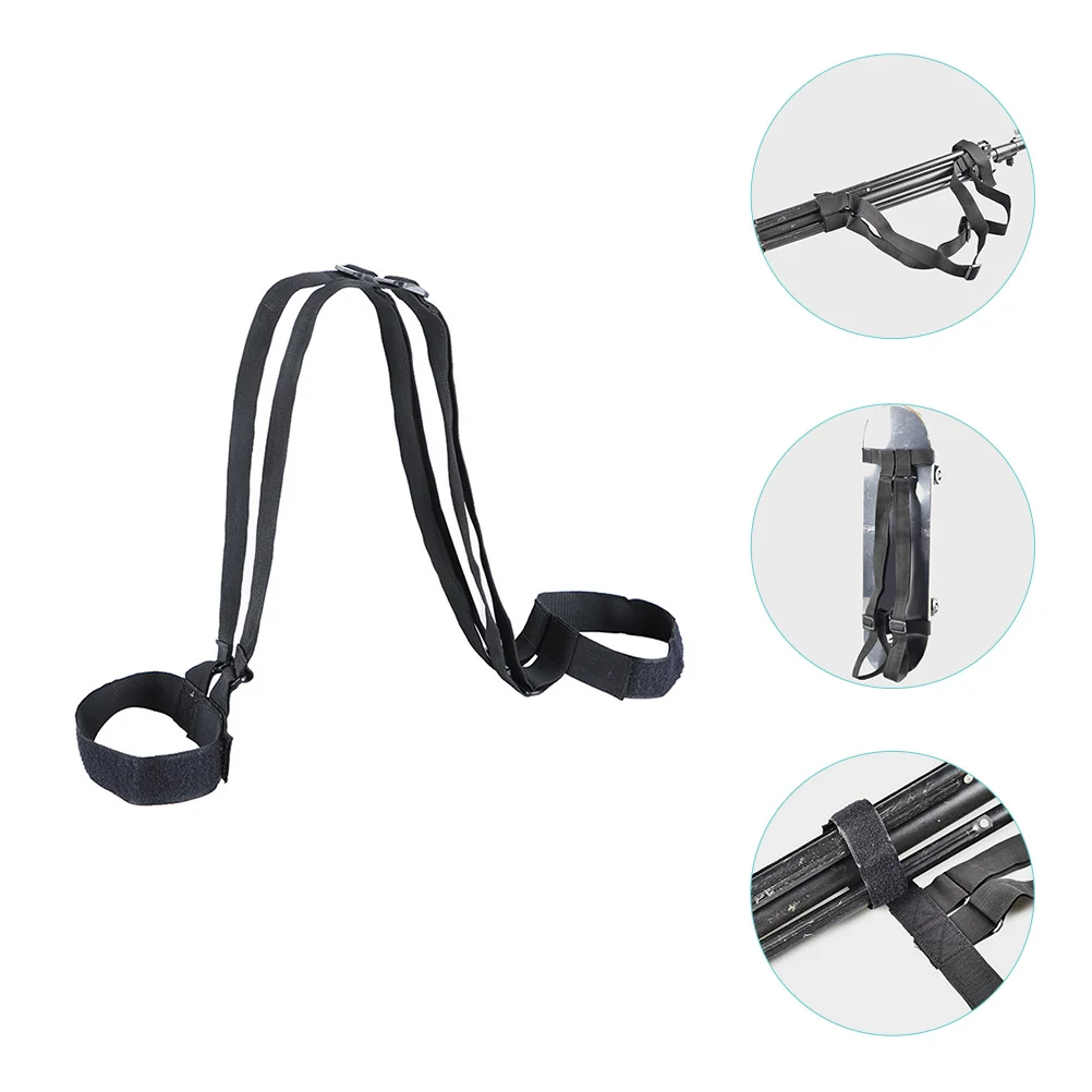 

Strap Carrier Longboard Shoulder Ski Skateboard Snowboard Sling Scooter Carry Backpack Pole Accessories Carrying Bike Shoulders