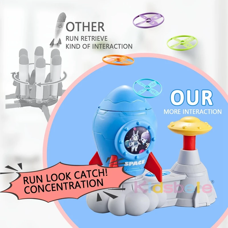 Игрушка ракета-бабочка для ловли летних игр