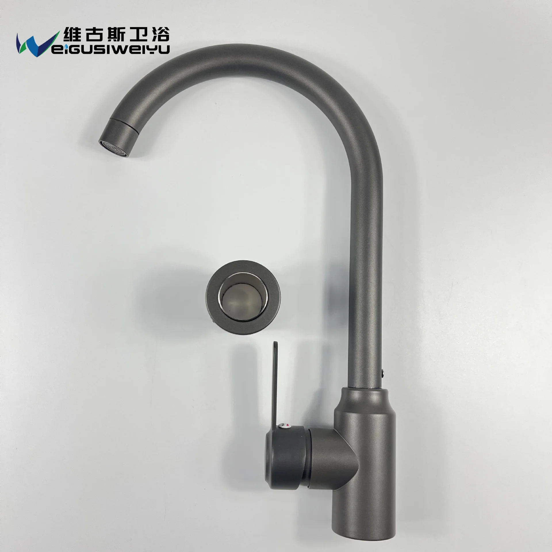 

Black kitchen cold and hot rotary faucet household ball vegetable basin faucet sink kitchen faucet