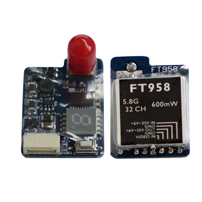 FT958 5 8G 8 ГГц 40CH 600 МВт FPV AV-передатчик Мини-беспроводная передача изображения для AKK