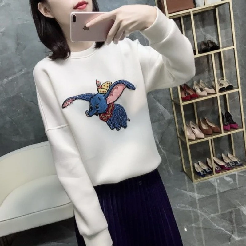 Новинка осенний свободный жакет с круглым вырезом Джокера Дамбо Wei Yi женский |